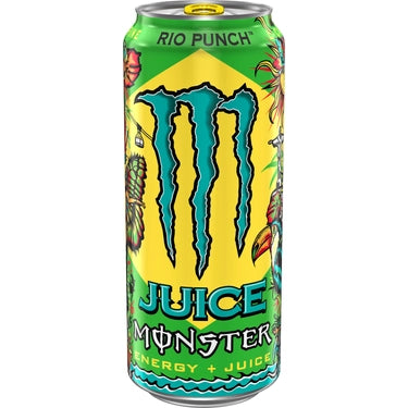 Monster Energy Juice Rio Punch, 16 oz cans, 24 loose