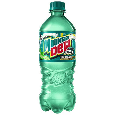 Mountain Dew Baja Blast 20 oz bottle