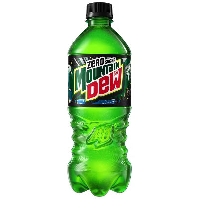 Mountain Dew Zero Sugar 20 oz bottle