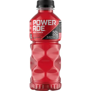 Powerade Fruit Punch, 20 oz bottles, 24 loose
