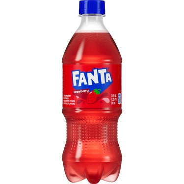 Fanta Strawberry, 20 oz bottles, 24 loose