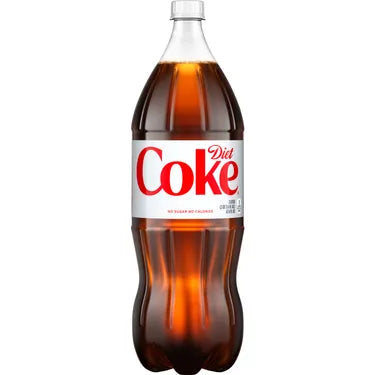 Diet Coke, 2 ltr bottles, 8 loose