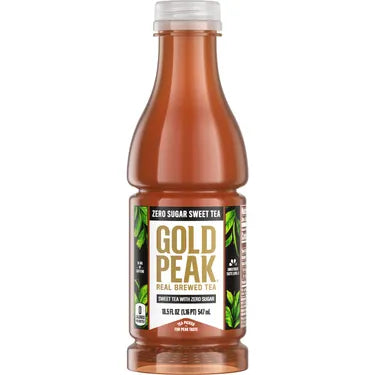 Gold Peak Zero Sugar Sweet Tea, 18.5 oz bottles, 12 loose