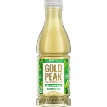 Gold Peak Sweetened Green Tea, 18.5 oz bottles, 12 loose