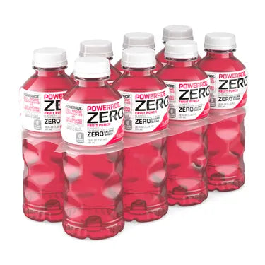 Powerade Zero Fruit Punch, 20 oz bottles, 8 pk, 3 ct
