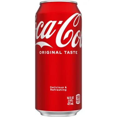 Coca-Cola, 16 oz cans, 24 loose