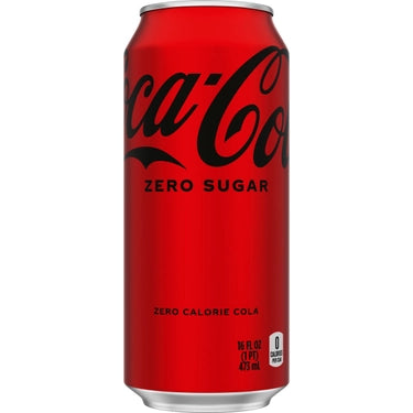 Coca-Cola Zero Sugar, 16 oz cans, 24 loose