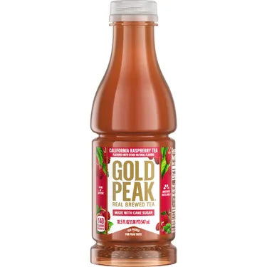 Gold Peak Raspberry Tea, 18.5 oz bottles, 12 loose