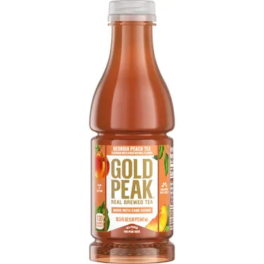 Gold Peak Georgia Peach Tea, 18.5 oz bottles, 12 loose