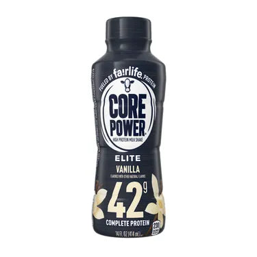 Core Power Protein Vanilla Elite 42G, 14 oz bottles, 12 loose