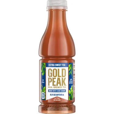 Gold Peak Extra Sweet Tea, 18.5 oz bottles, 12 loose