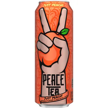 Peace Tea Just Peachy, 23 oz cans, 12 loose