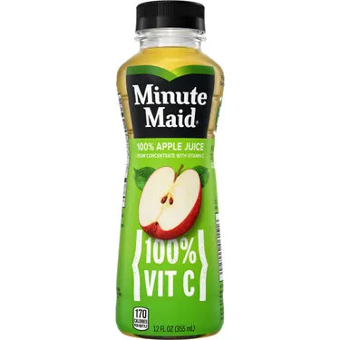 Minute Maid Juice-To-Go Apple Juice 100, 12 oz bottles, 24 loose