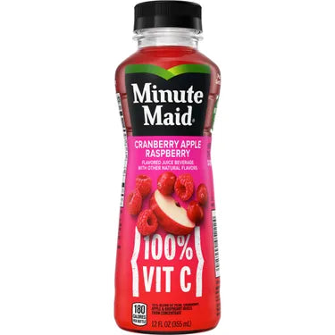 Minute Maid Juice-To-Go Cranberry Apple Raspberry, 12 oz bottles, 24 loose