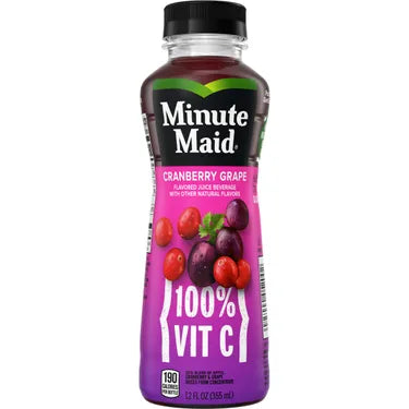 Minute Maid Juice-To-Go Cranberry Grape , 12 oz bottles, 24 Loose