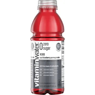 Glaceau vitaminwater Zero XXX, 20 oz bottles, 12 loose