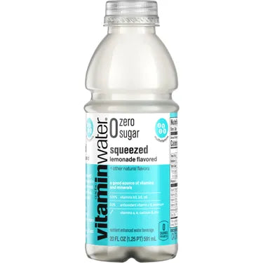 Glaceau vitaminwater Zero Squeezed, 20 oz bottles, 12 loose