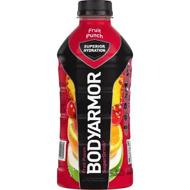 Bodyarmor Superdrink Fruit Punch, 28 oz bottles, 12 loose