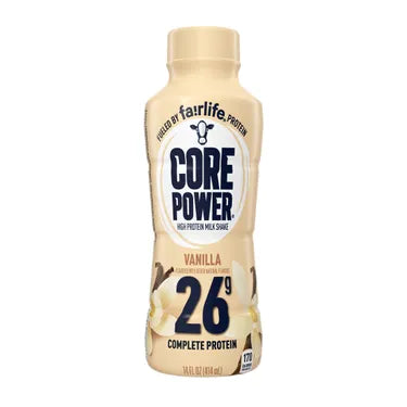 Core Power Protein Vanilla 26G, 14 oz bottles, 12 loose