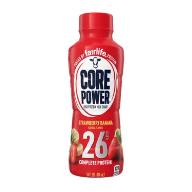 Core Power Protein Strawberry Banana 26G, 14 oz bottles, 12 loose