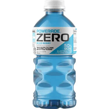Powerade Zero Mixed Berry, 28 oz bottles, 15 loose