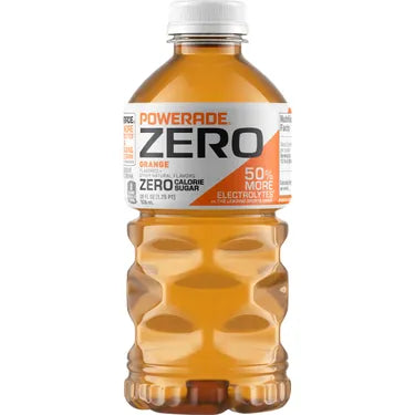 Powerade Zero Orange, 28 oz bottles, 15 loose
