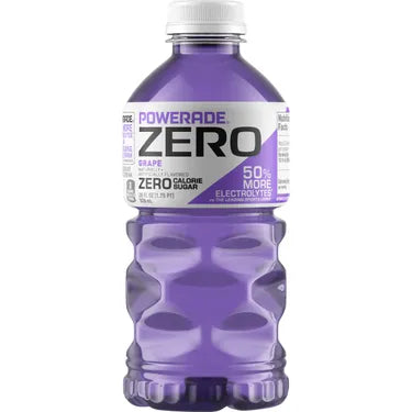Powerade Zero Grape, 28 oz bottles, 15 loose