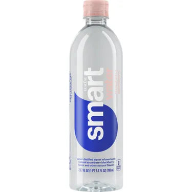Glaceau smartwater Strawberry Blackberry, 23.7 oz bottles, 12 loose