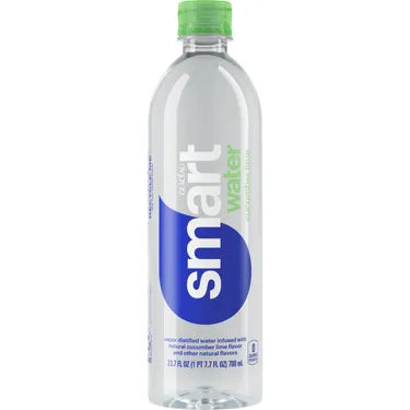 Glaceau smartwater Cucumber Lime, 23.7 oz bottles, 12 loose