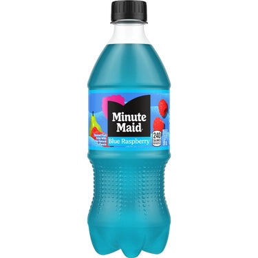 Minute Maid Blue Raspberry, 20 oz bottles, 24 loose