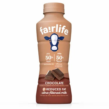 Fairlife Milk 2% Chocolate, 14 oz bottles, 12 loose