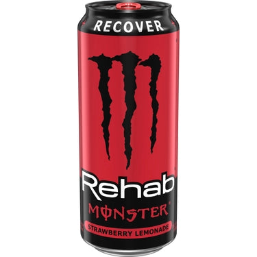 Monster Rehab Strawberry Lemonade, 15.5 oz cans, 24 loose