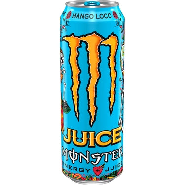 Monster Energy Juice Mango Loco, 16 oz cans, 24 loose