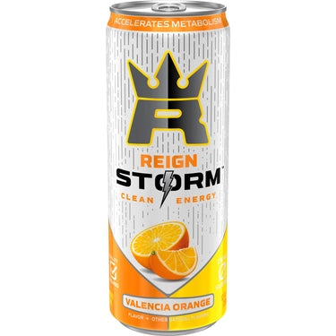 Reign Storm Clean Energy Valencia Orange, 12 oz cans, 12 loose
