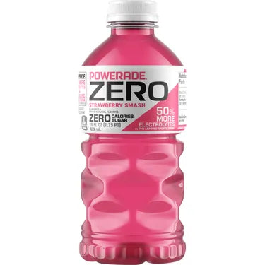 Powerade Zero Strawberry Smash, 28 oz bottles, 15 loose