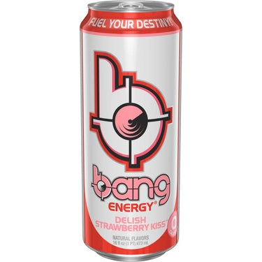 Bang Energy Delish Strawberry Kiss, 16 oz cans, 12 loose