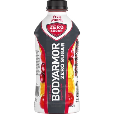 Bodyarmor Zero Sugar Fruit Punch, 28 oz bottles, 12 loose