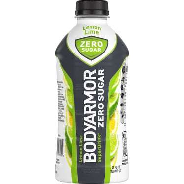 Bodyarmor Zero Sugar Lemon Lime, 28 oz bottles, 12 loose