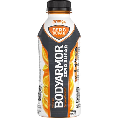 Bodyarmor Zero Sugar Orange, 16 oz bottles, 12 loose