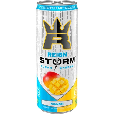 Reign Storm Clean Energy Mango, 12 oz cans, 12 Loose